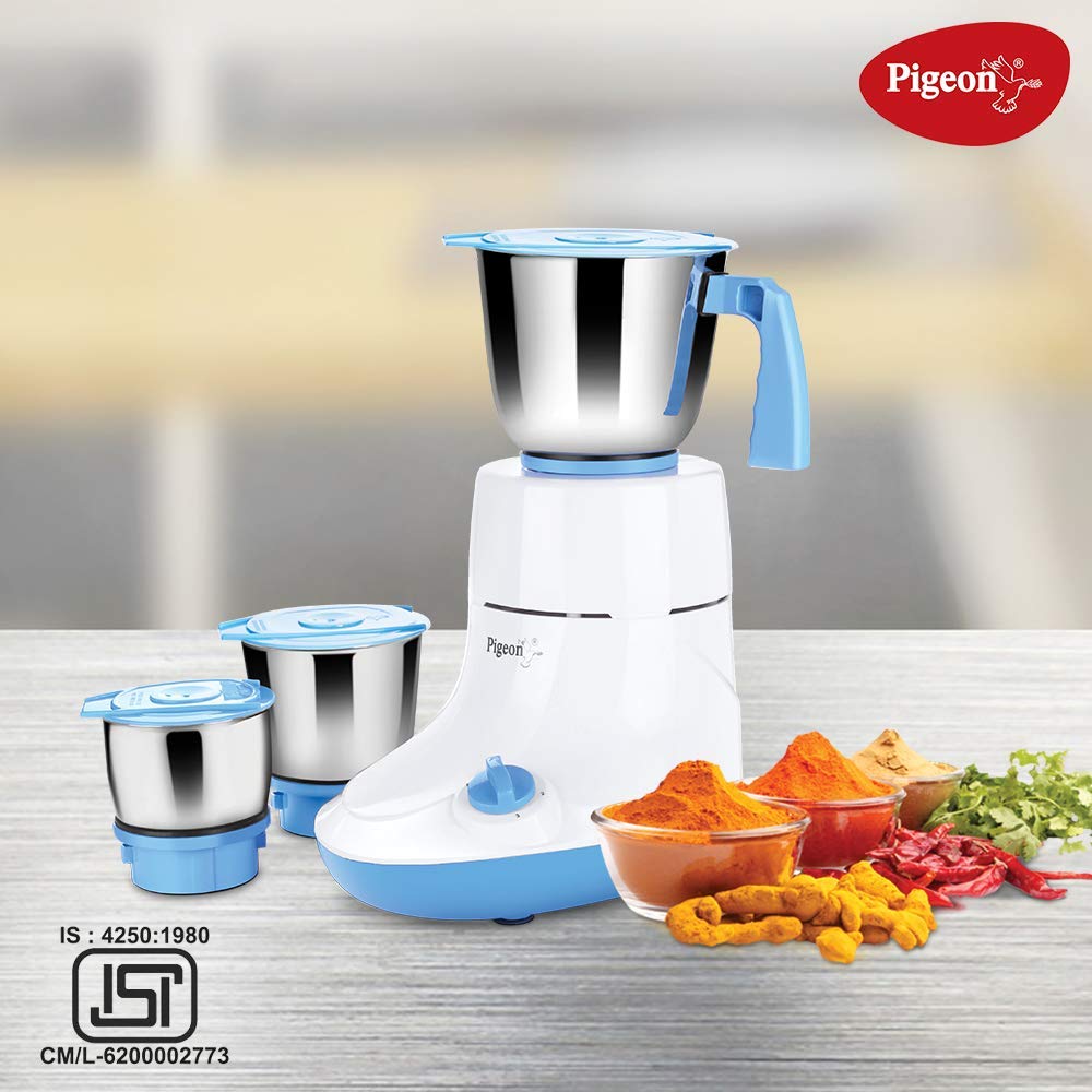 Pigeon Glory Mixer Grinder, 550W, 3 Jars