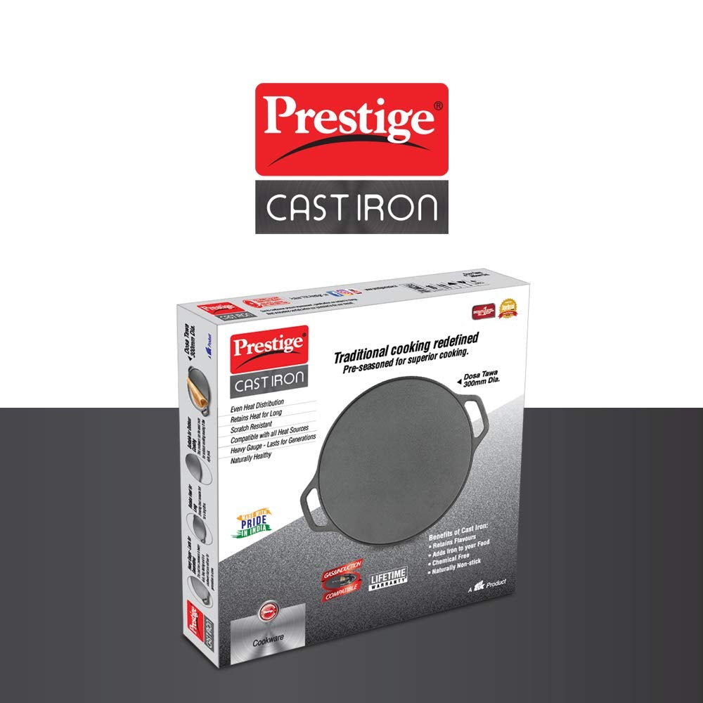 Prestige Cast Iron Dosa Tawa, 300MM