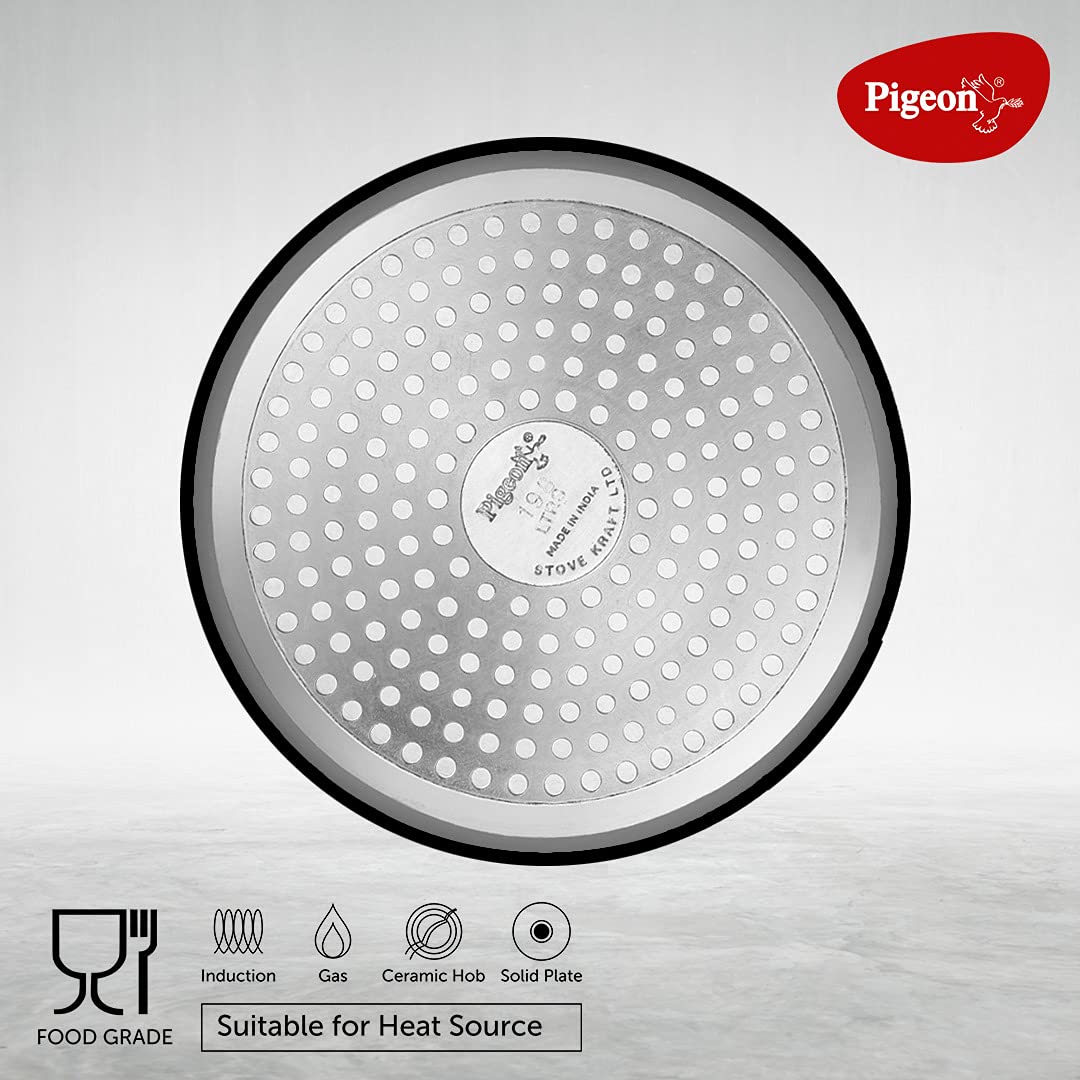 Pigeon Titanium Hard Anodised Induction Base Outer Lid Pressure Cooker, 5 Litres