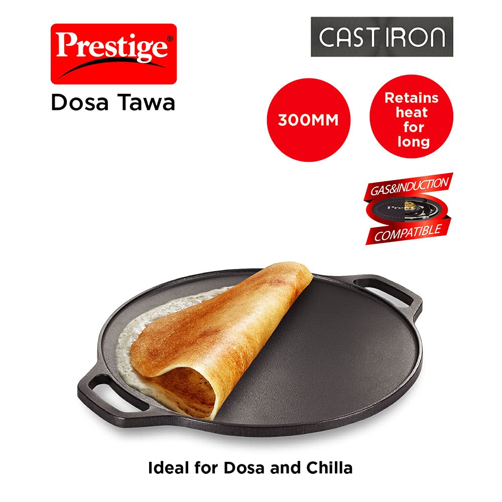 Prestige Cast Iron Dosa Tawa, 300MM
