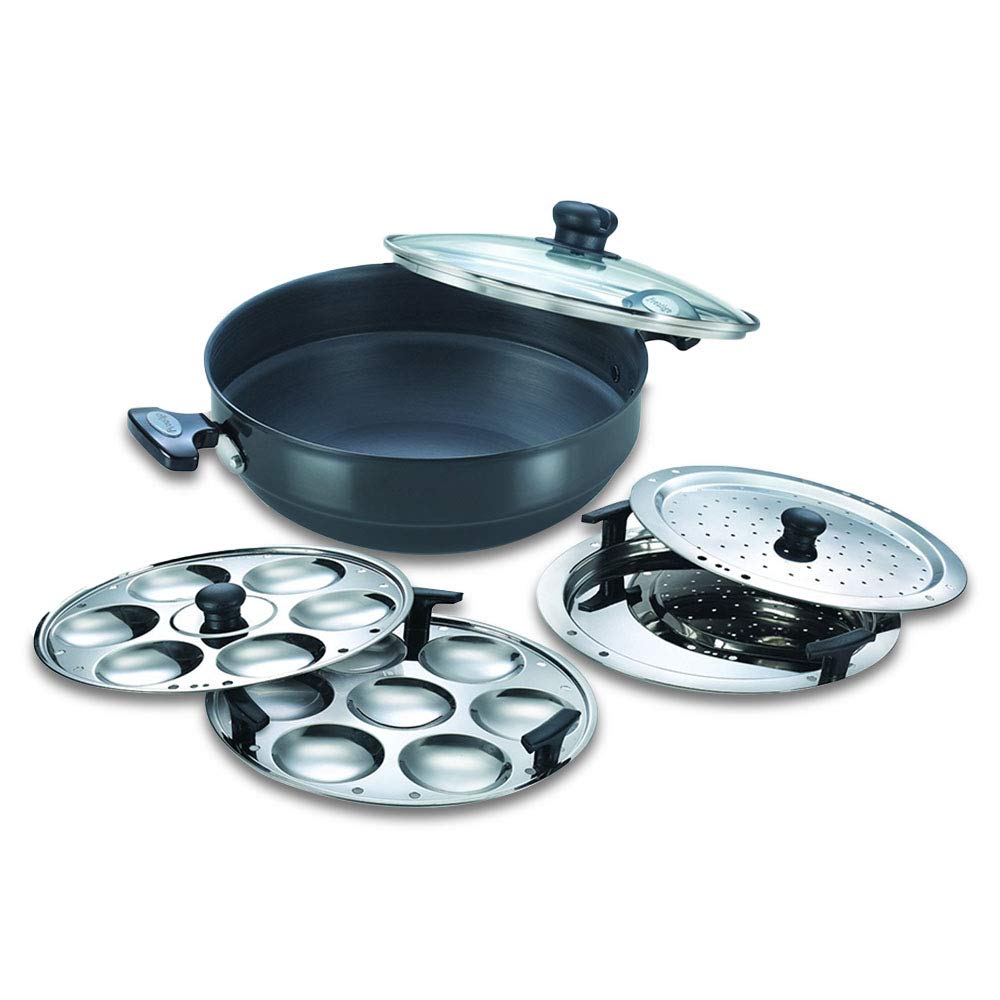 Prestige Hard Anodised Multi Kadai, 280MM