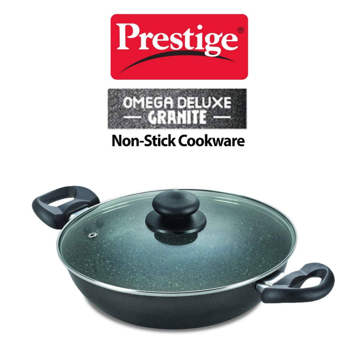 Prestige Omega Deluxe Granite Alulminium Induction Base Non-Stick Kadai