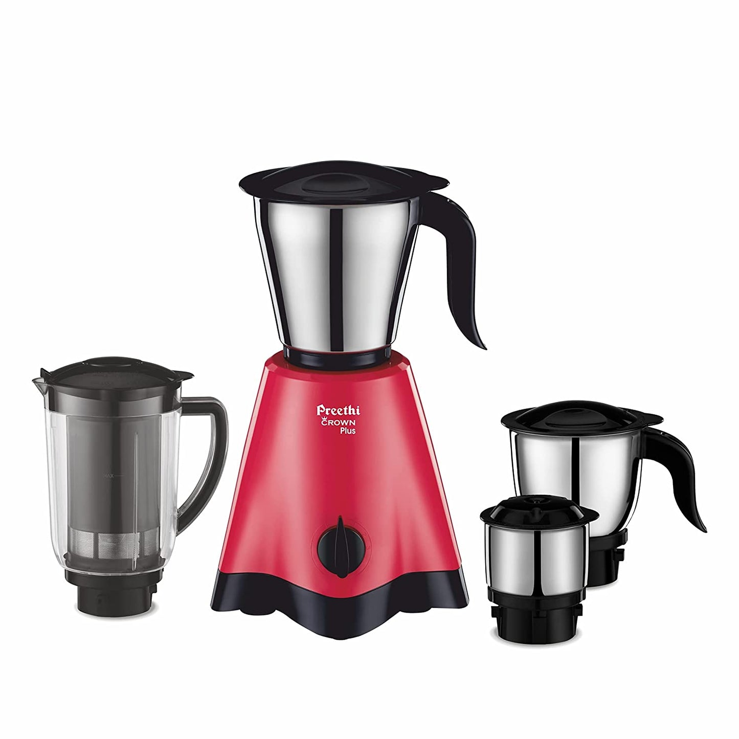 Preethi Crown Plus MG-258 Mixer Grinder, 600W, 4 Jars