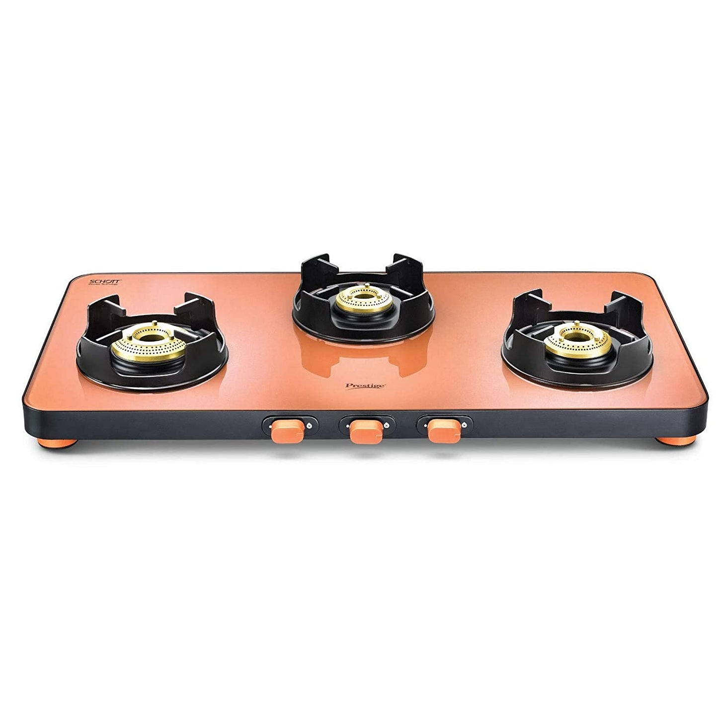 Prestige Edge PEPS 03 Schott Glass Top Gas Stove, 3 Burner