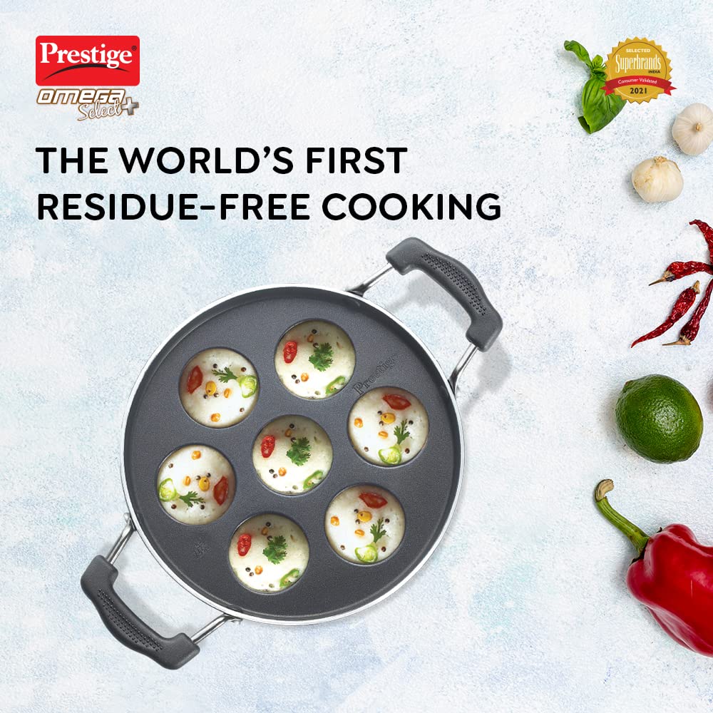 Prestige Omega Select Plus Aluminium Non-Induction Base Non-Stick Paniyarakkal