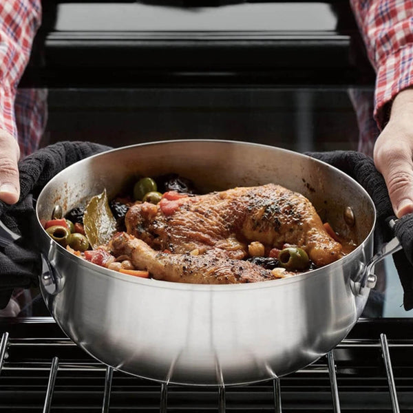 Meyer Select Stainless Steel Sauteuse with Glass Lid