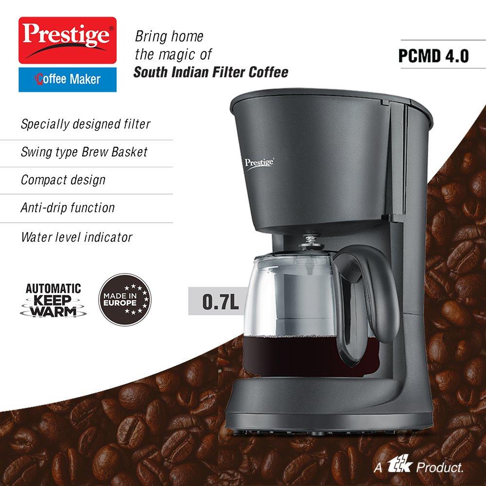 Prestige PCMD 4.0 Drip Type Coffee Maker, 0.7 Litres
