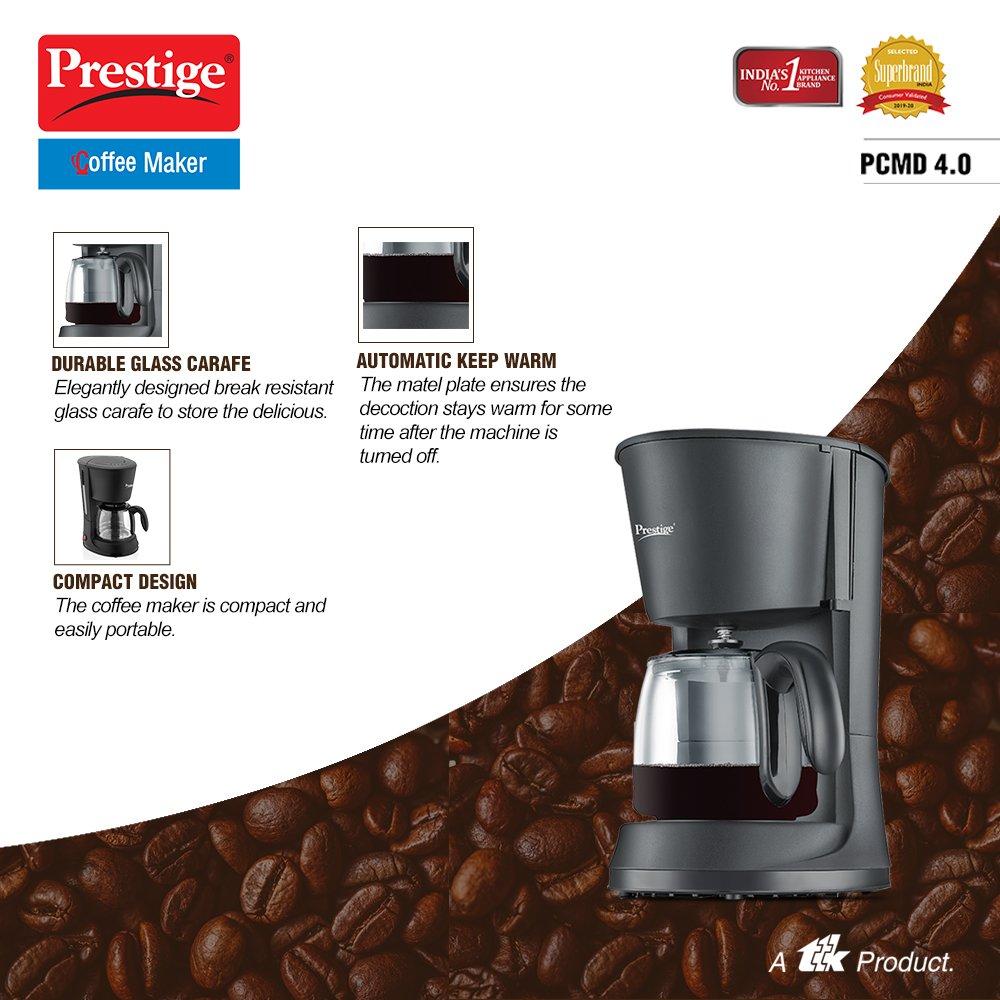 Prestige PCMD 4.0 Drip Type Coffee Maker, 0.7 Litres