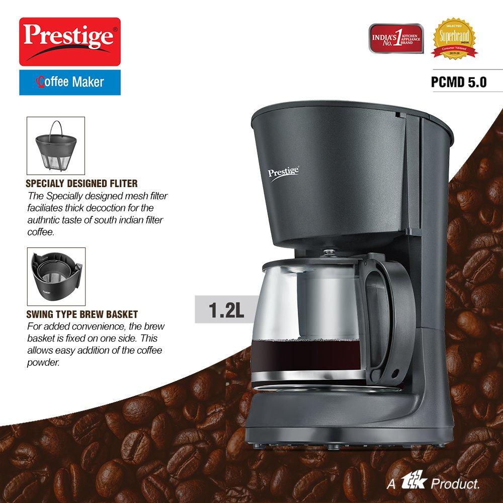 Prestige PCMD 5.0 Drip Type Coffee Maker, 1.2 Litres