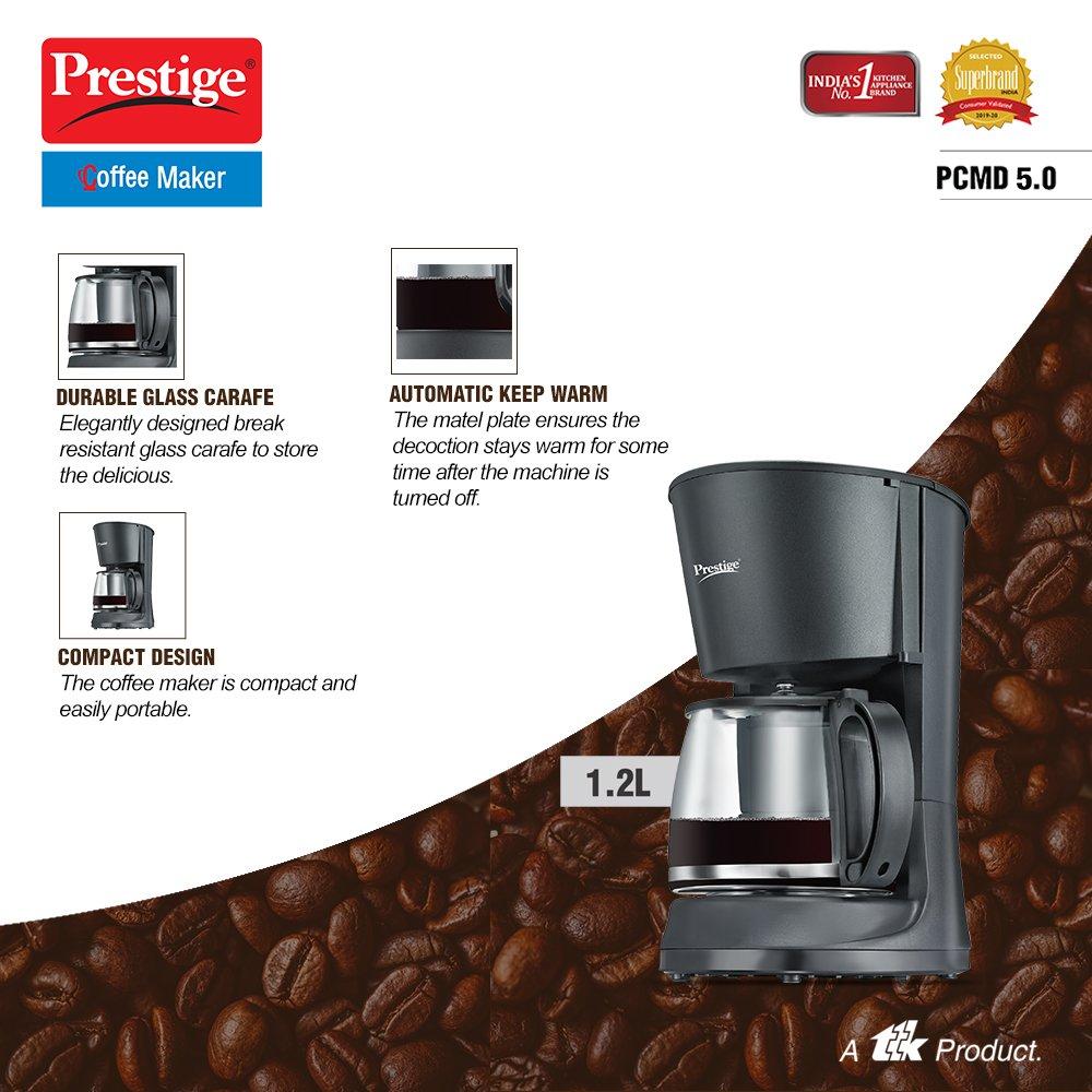 Prestige PCMD 5.0 Drip Type Coffee Maker, 1.2 Litres