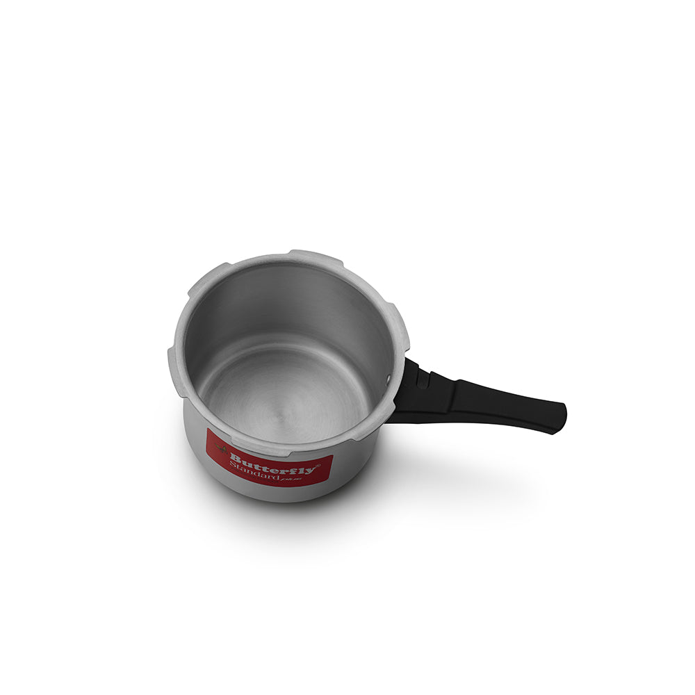 Butterfly Standard Plus Aluminium Induction Base Outer Lid Pressure Cooker, 3 Litres