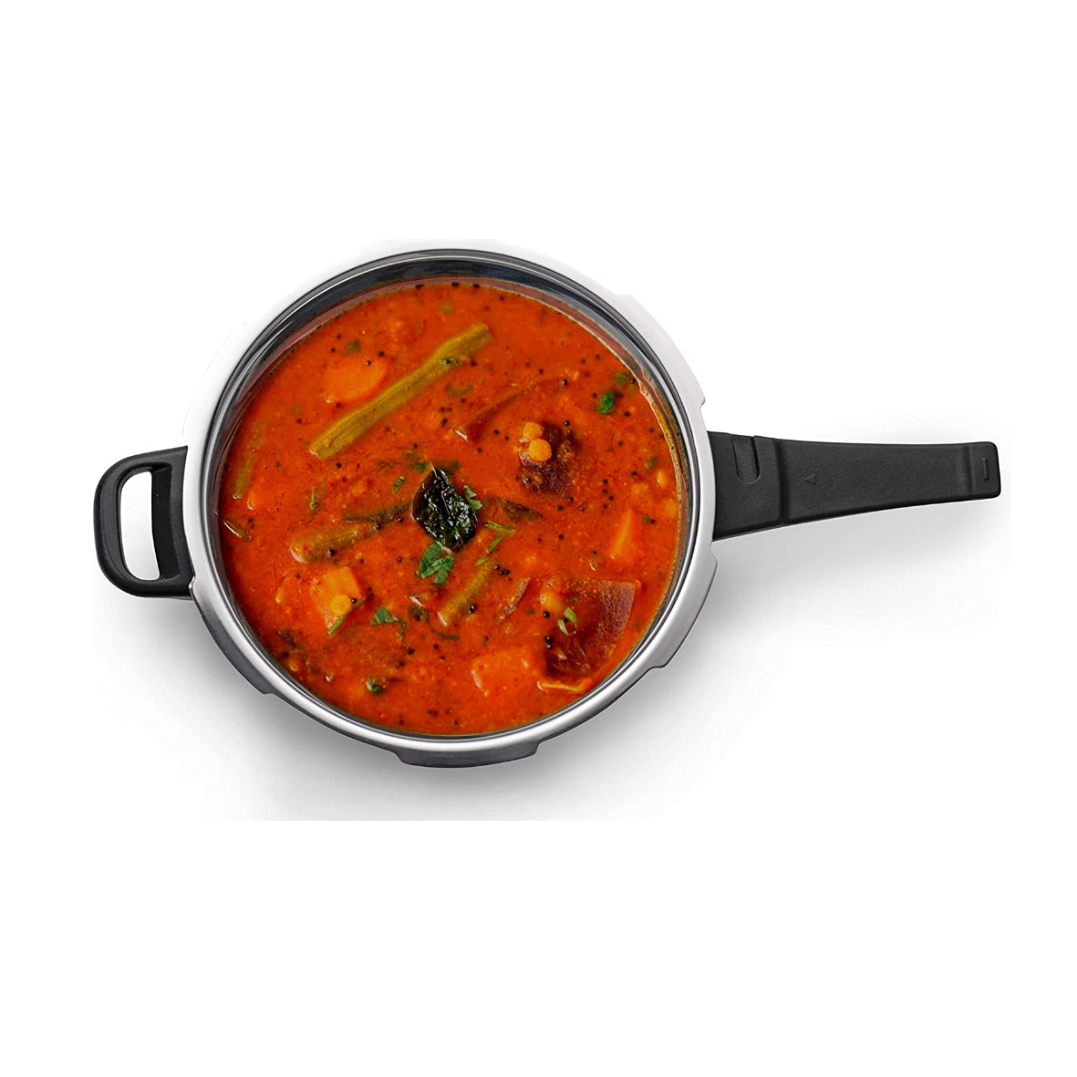 Butterfly Blueline Stainless Steel Induction Base Outer Lid Pressure Cooker, 7.5 Litres