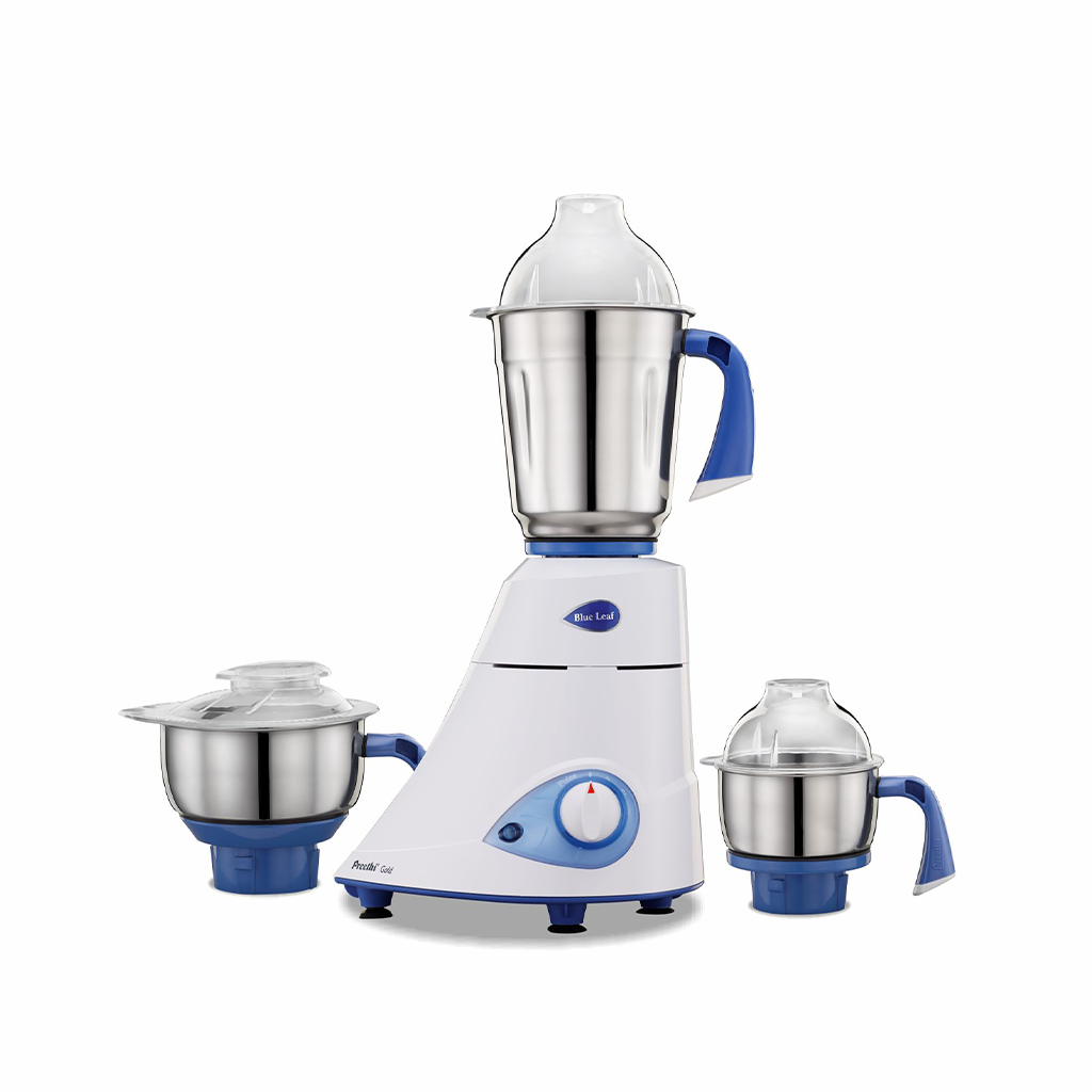 Preethi Blue Leaf Gold MG-150 Mixer Grinder, 750W, 3 Jar