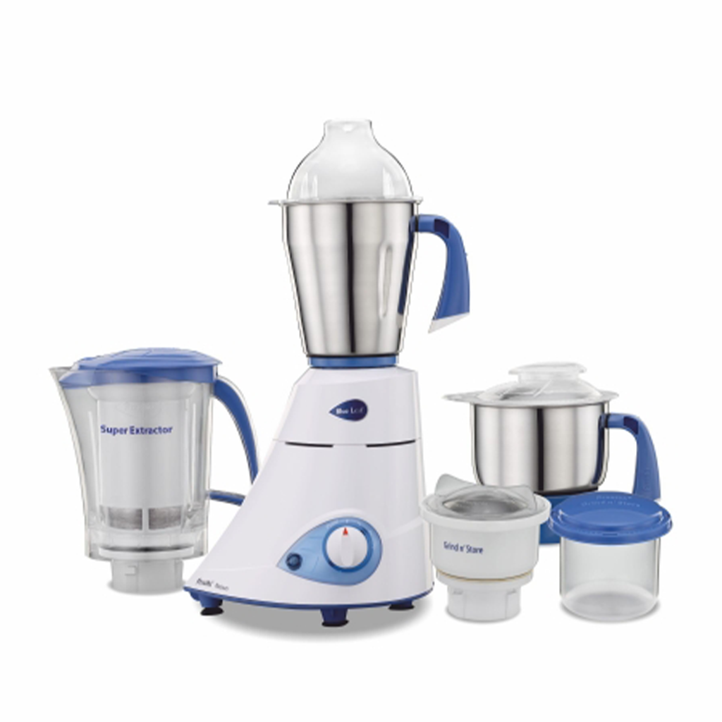 Preethi Blue Leaf Platinum MG-139 Mixer Grinder, 750W, 4 Jar
