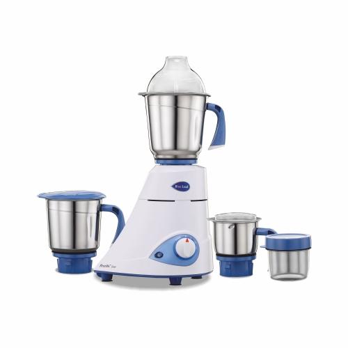 Preethi Blue Leaf Silver MG-149 Mixer Grinder, 600W, 3 Jar