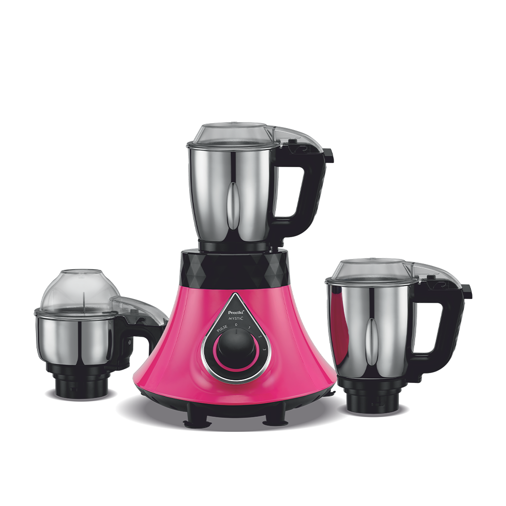 Preethi Mystic MG-238 Mixer Grinder, 750W, 3 Jar