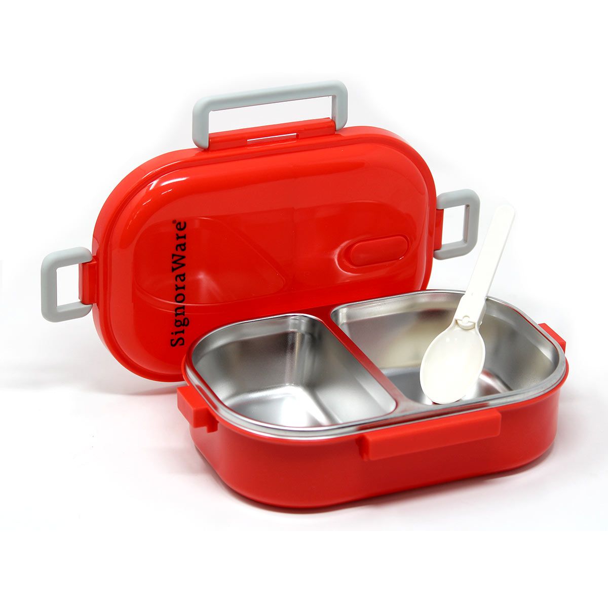 Signoraware Duo Star Steel Stainless Steel Inner Lunch Box