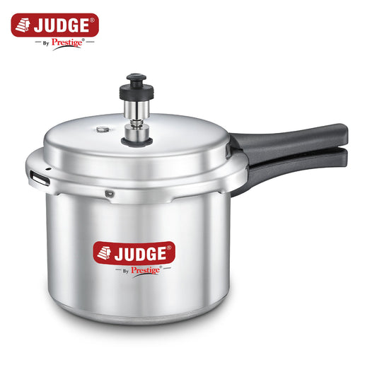 Judge by Prestige Deluxe Induction Base Aluminum Outer Lid Pressure Cooker, 3 Litres