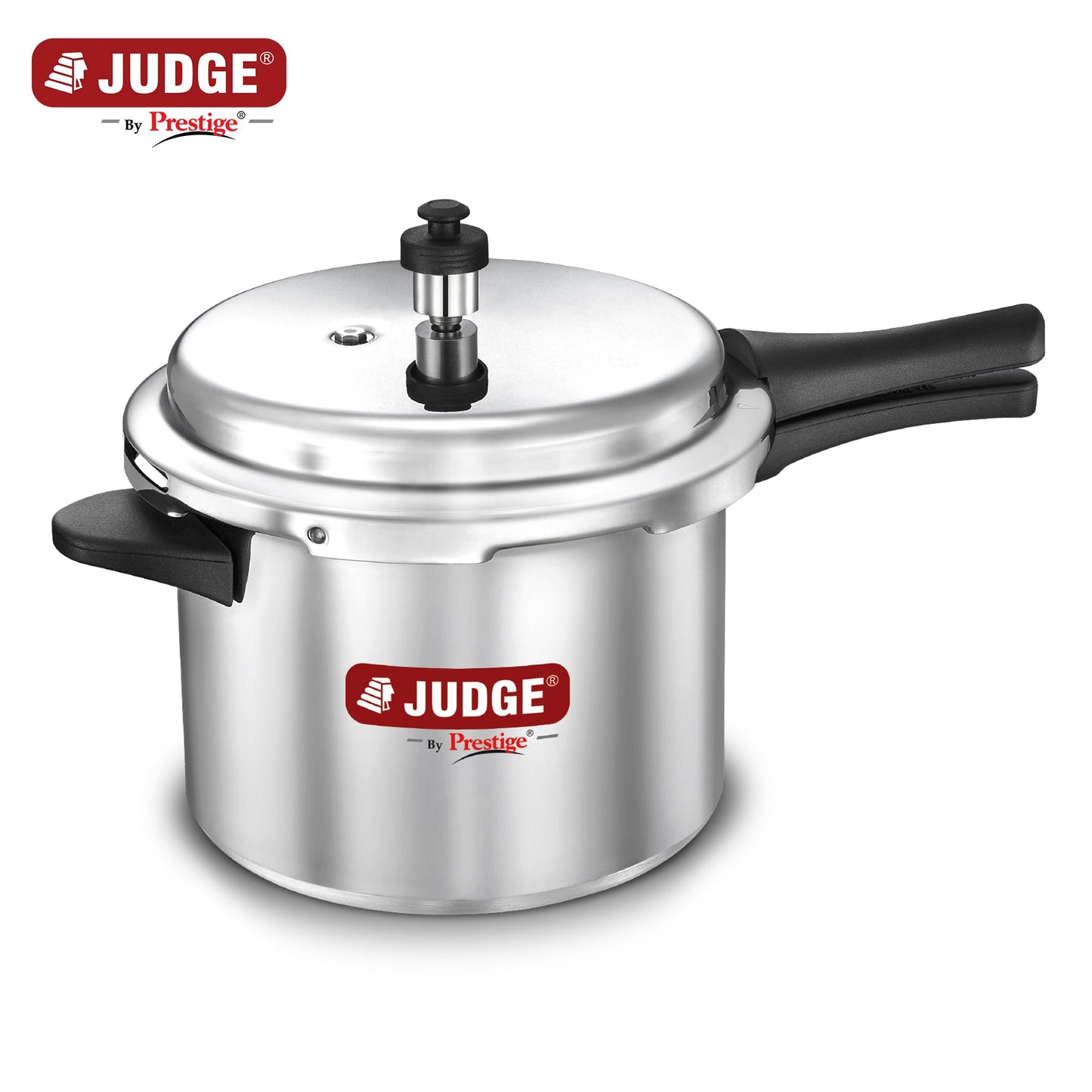 Judge by Prestige Deluxe Induction Base Aluminum Outer Lid Pressure Cooker, 5 Litres