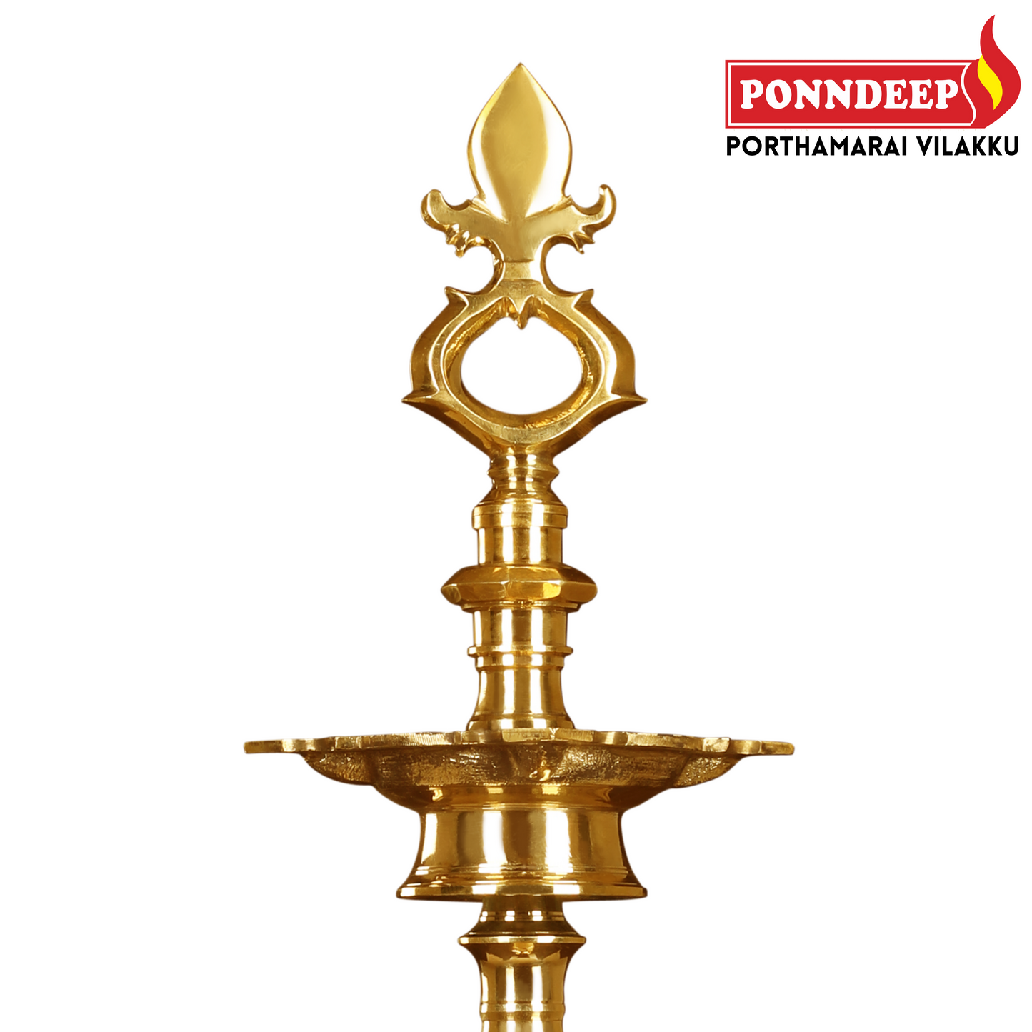 Ponndeep Porthamarai Vilakku Pure Brass Diya Oil Lamp