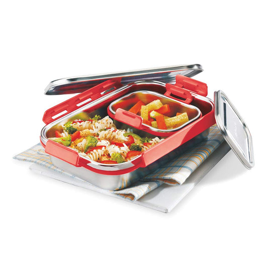 Signoraware Steelion Steel Stainless Steel Lunch Box