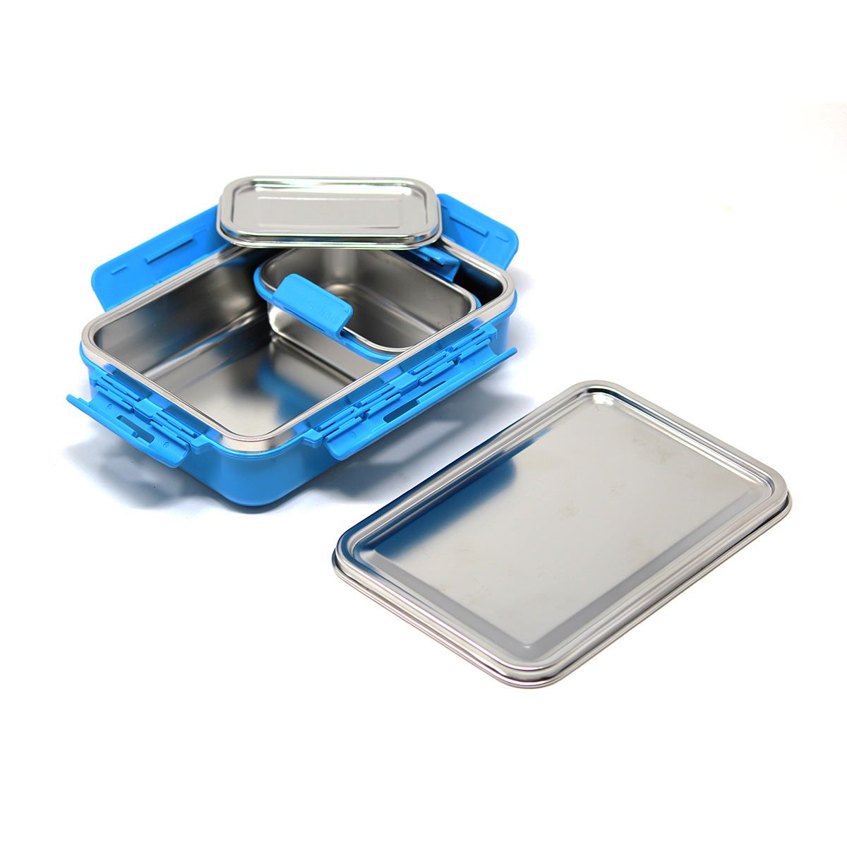 Signoraware All Steel Stainless Steel Inner Lunch Box With Steel Lid