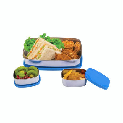 Signoraware Hot Shot Steel Stainless Steel Lunch Box