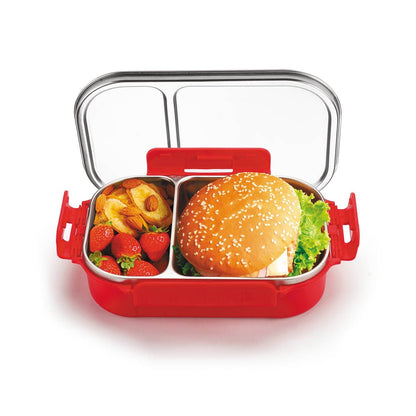 Signoraware Slim Steel Stainless Steel Inner Lunch Box with Steel Lid