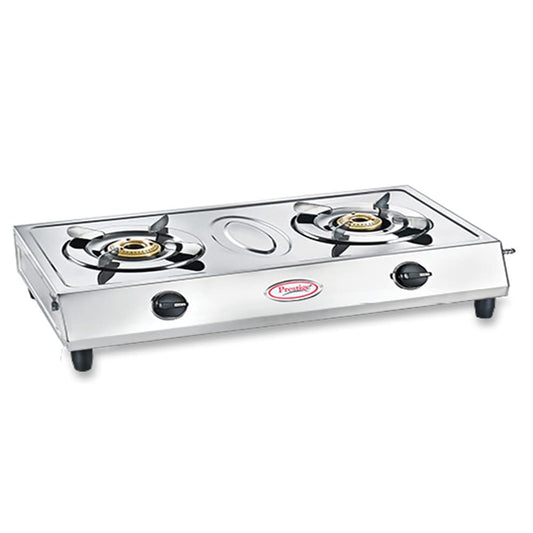 Prestige Agni Classic Stainless Steel Gas Stove, 2 Burner