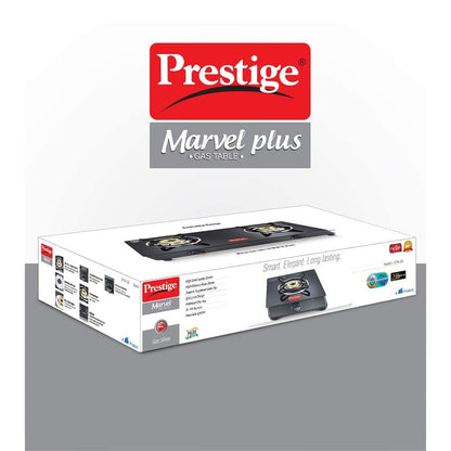 Prestige Marvel Plus GTM 01 Black Toughened Glass Top Gas Stove, 1 Burner