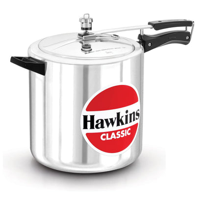 Hawkins Classic Aluminium Non-Induction Base Inner Lid Pressure Cooker, 12 Litres