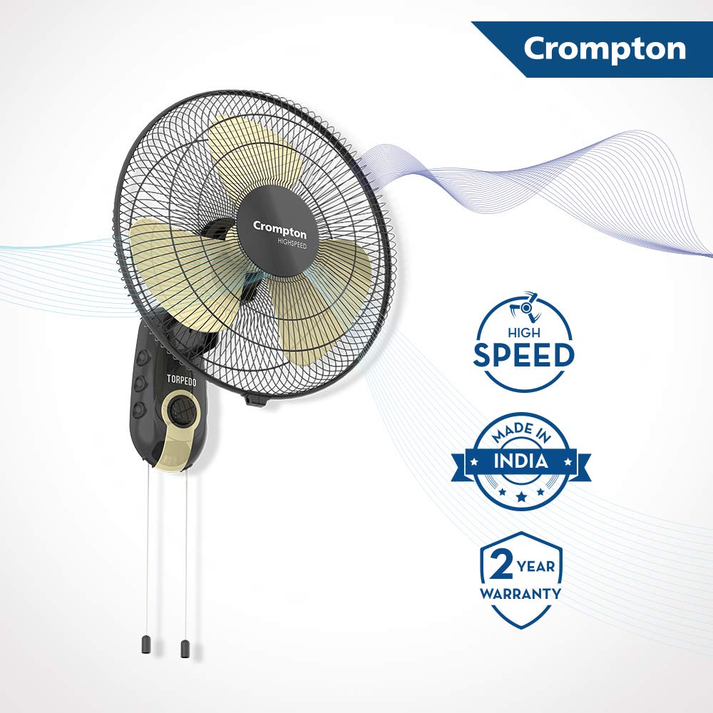 Crompton High Speed HS Torpedo Wall Mount Fan