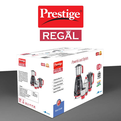 Prestige Regal Mixer Grinder, 750W, 4 Jar