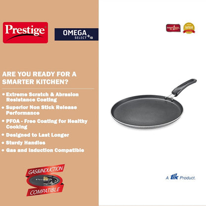 Prestige Omega Select Plus Aluminium Non-Induction Base Non-Stick Omni Tawa