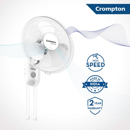 Crompton High Speed HS Torpedo Wall Mount Fan