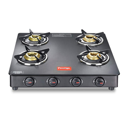 Prestige Magic GTMC 04 SQ Toughened Glass Top Gas Stove, 4 Burner