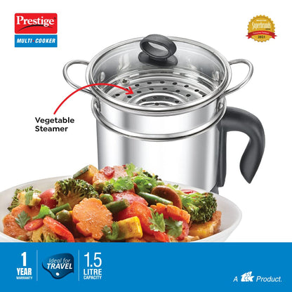 Prestige PMC 3.0 Plus Electric Multi Cooker Kettle, 1.5 Litres