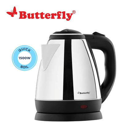 Butterfly EKN Stainless Steel Electric Kettle, 1.5 Litres