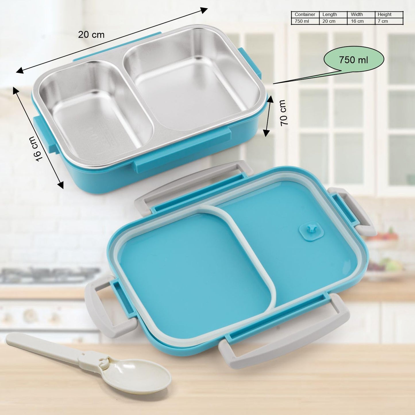Signoraware Eat Up Steel Stainless Steel Lunch Box