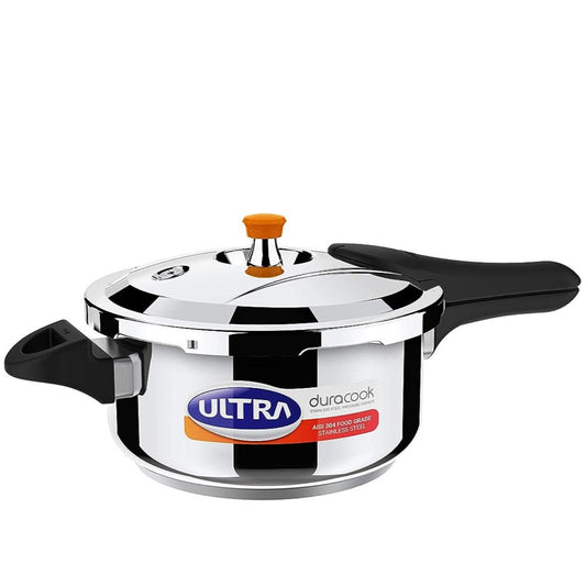 Ultra Duracook Stainless Steel Induction Base Outer Lid Pressure Cooker, 4.5 Litre