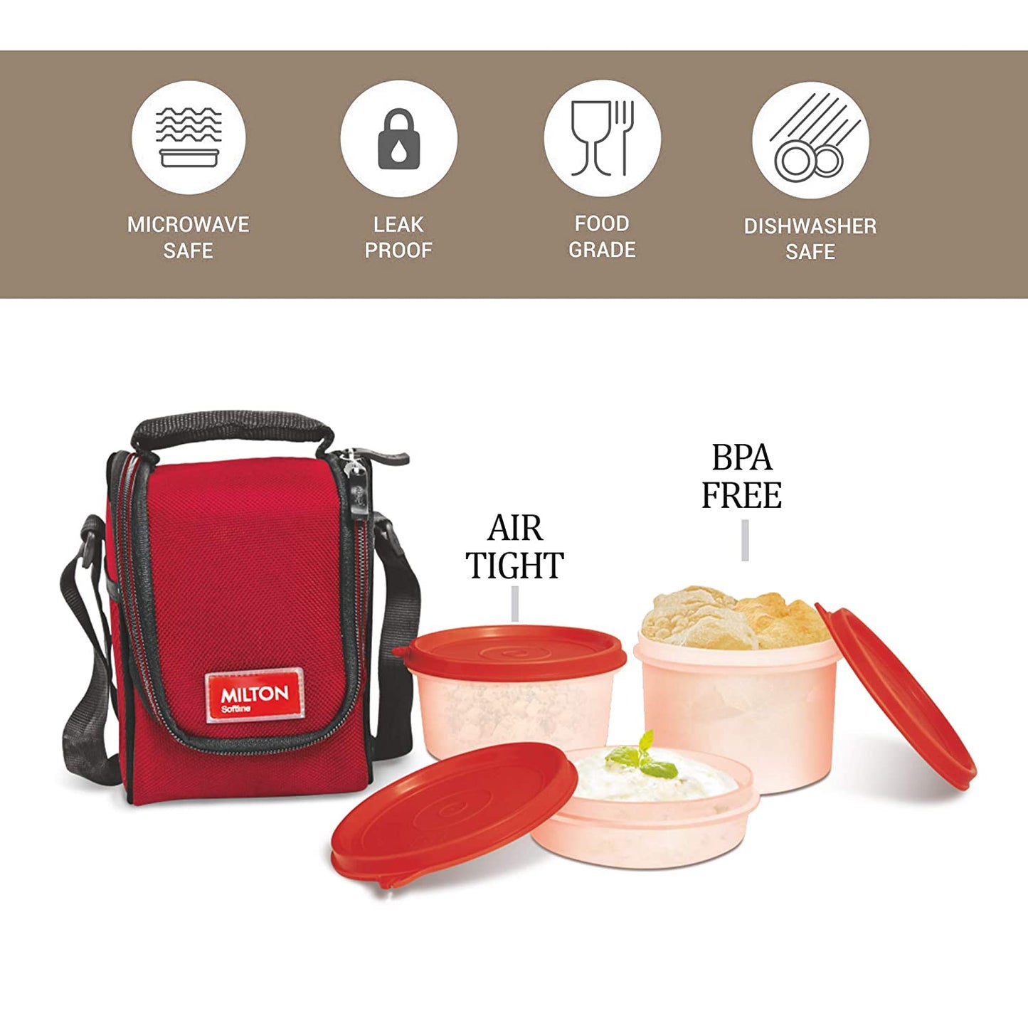 Milton Full Meal Softline Microwave Safe Lunch Box
