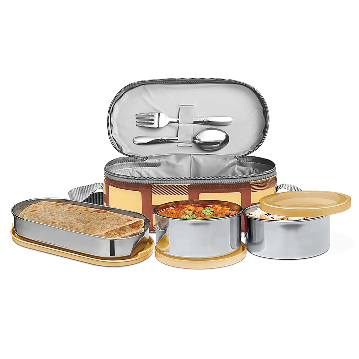 Milton Corporate Lunch Softline Insulated Stainless Steel Lunch Box