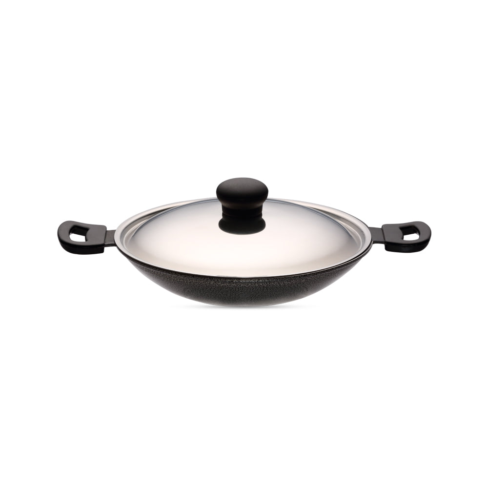 Butterfly Raga Aluminium Non-Stick Appachatty with Stainless Steel Lid, 200MM