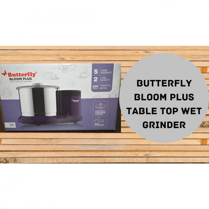 Butterfly Bloom Plus Table Top Wet Grinder, 2 Litres