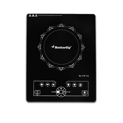 Butterfly Elite V3 Power Hob Induction Cooktop, 2200W