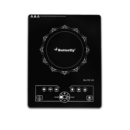 Butterfly Elite V3 Power Hob Induction Cooktop, 2200W