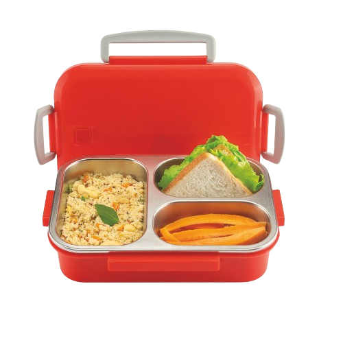 Signoraware HappyMe Steel Stainless Steel Lunch Box