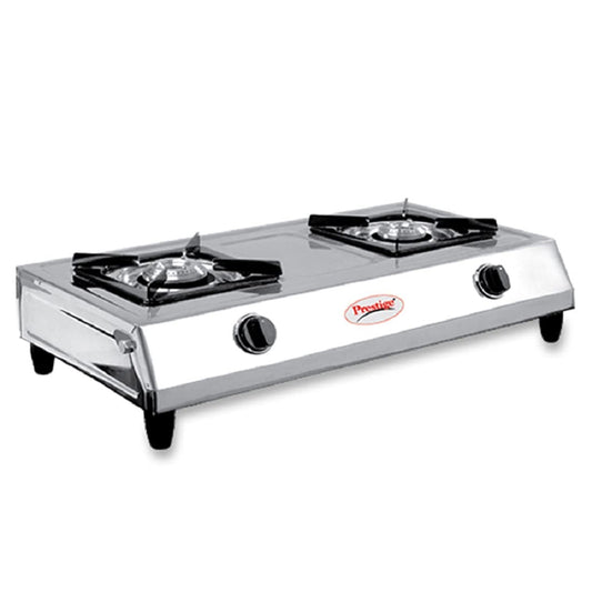 Prestige Shakthi Stainless Steel Gas Stove, 2 Burner