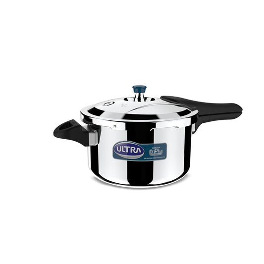 Ultra Duracook Triply Stainless Steel Induction Base Outer Lid Pressure Cooker, 5.5 Litres