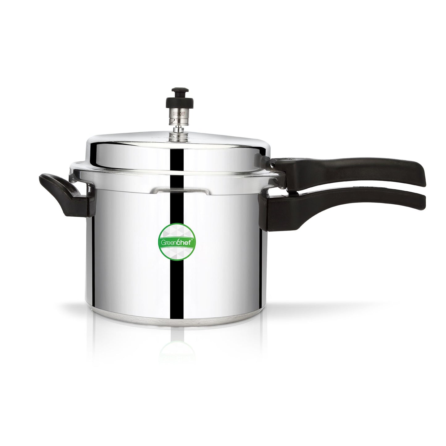 Greenchef Namo Aluminium Non-Induction Base Outer Lid Pressure Cooker, 5 Litres
